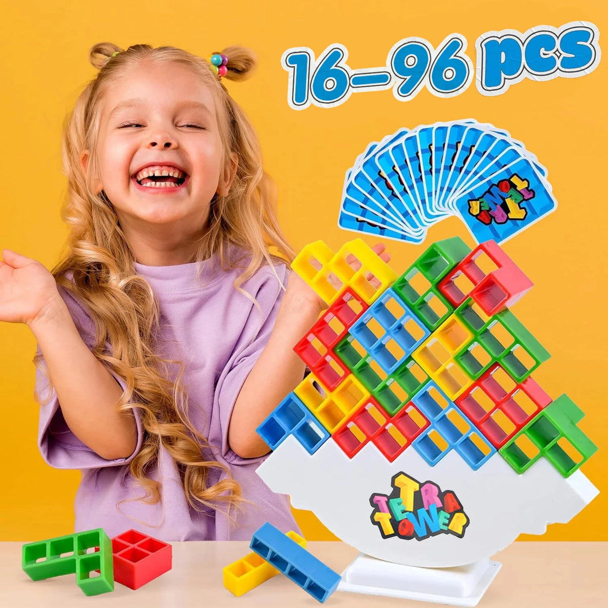 48 Tetra Tower Game Balance Tower Puzzle Board Game Kids