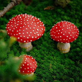 1PC Mini Mushroom Glow In The Dark Fairy Garden Home Ornament