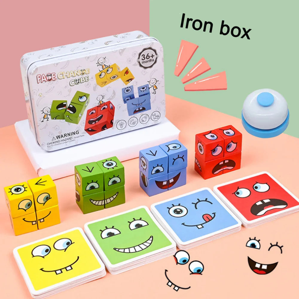 Cube Face Changing Building Blocks Board Game For Children